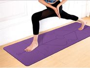 Acemi Spor Yoga Mat TPE Yoga Mat Kaymaz Gym Fitness Mat Pozisyon Hattı Ile Tedarikçi