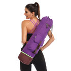 Büyük kapasiteli yoga mat taşıma çantası taşıyıcı dayanıklı tuval pamuk yoga pilates sırt çantası Tedarikçi