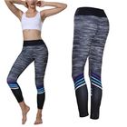 Zebra baskı yoga pantolon yüksek bel kadın spor enerji dikişsiz push up buzağı uzunluk pantolon Tedarikçi
