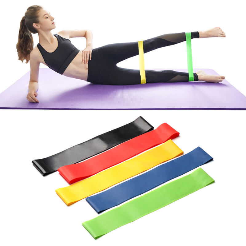 Unisex Fitness Lastik Bantlar, Vücut Şekillendirme için Yoga Direnç Bantları Tedarikçi