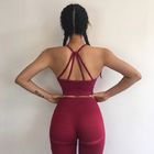 Nefes Kadın Egzersiz Giyim, Şık Yoga Giyim Spor Sütyen Ve Tayt Set Tedarikçi