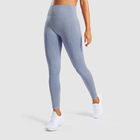 Nefes spor yoga pantolon yüksek belli dikişsiz spor tayt kadınlar için spor / koşu Tedarikçi