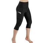 Moda Spor Tayt Buzağı Uzunluğu Pantolon Polyester Egzersiz Out Cep Tayt Tedarikçi