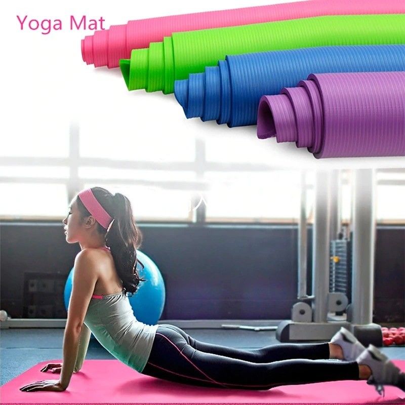 Kapalı egzersiz spor yoga mat eva köpük yoga mat 4mm kalın kaymaz kalın egzersiz paspaslar Tedarikçi